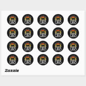 Sticker Rond Juste un garçon qui aime les chats (Feuille)