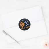 Sticker Rond Juste un morphologue qui aime les chiens (Enveloppe)