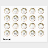 Sticker Rond Juste un peu doux Traiter Noël Mariage Faveur (Feuille)