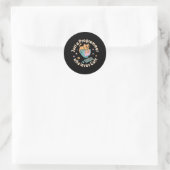 Sticker Rond Juste un programmeur qui aime les chats (Sac)