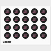 Sticker Rond Juste Une Fille Qui Aime Danser Pour Danser (Feuille)