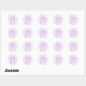 Sticker Rond Juste une fille qui aime le ballet, cadeau pour la (Feuille)