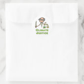 Sticker Rond Justice climatique (Sac)