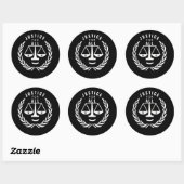 STICKER ROND JUSTICE POUR TOUS (Feuille)