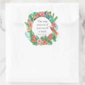 Sticker Rond JW 2023 année texte Psaume 119:160 Jungle (Sac)