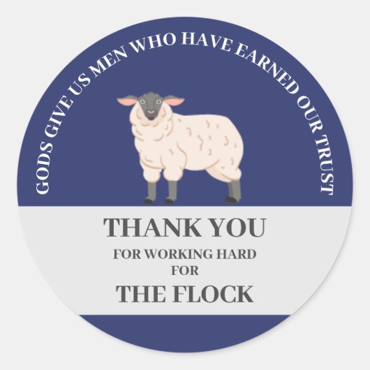 Sticker Rond Jw Dons Aînés "Cadeaux chez les hommes" (Devant)