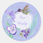 Sticker Rond JW Pure Worship (Devant)