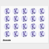 STICKER ROND K (Feuille)