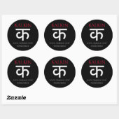STICKER ROND K1 (Feuille)