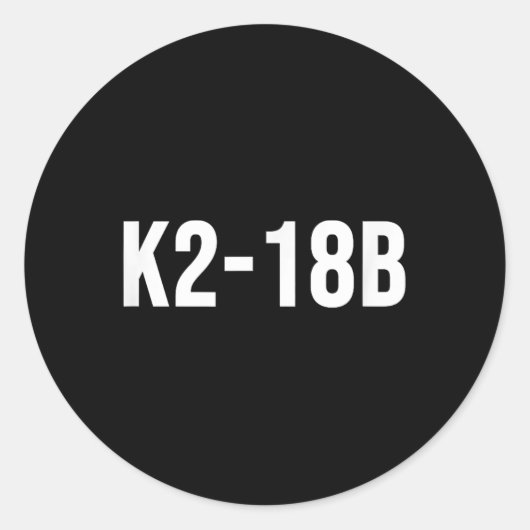 Sticker Rond K2-18b (Devant)