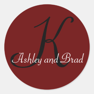 Sticker Rond K, Ashley et Brad