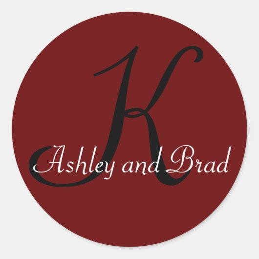 Sticker Rond K, Ashley et Brad (Devant)