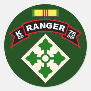 Sticker Rond K Co, soixante-quinzième régiment d'infanterie -