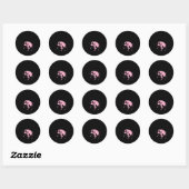 Sticker Rond K Floyd Animaux Volant Pig (Feuille)