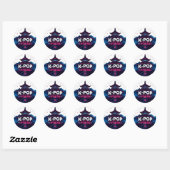 STICKER ROND K-POP (Feuille)