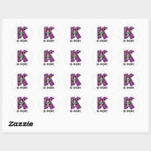 Sticker Rond K-Pop Funny Music Soda Pop Pun (Feuille)