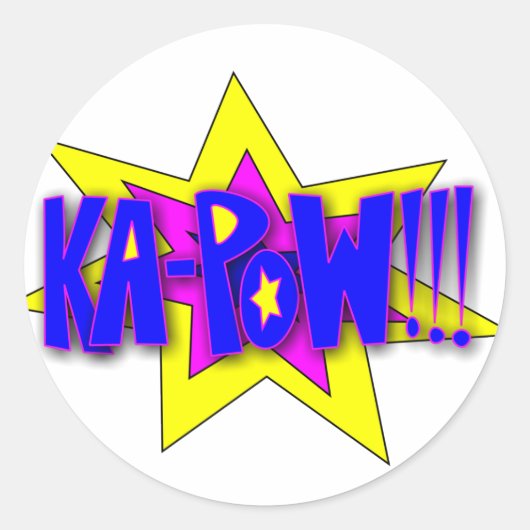 Sticker Rond KA-PoW ! ! ! (Devant)