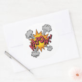 Sticker Rond KA-POW! Bande Dessinée Graphique (Enveloppe)