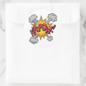 Sticker Rond KA-POW! Bande Dessinée Graphique (Sac)