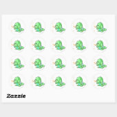 Sticker Rond Kacheek Green (Feuille)