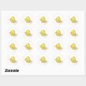 Sticker Rond Kacheek Jaune (Feuille)
