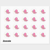 Sticker Rond Kacheek Pink (Feuille)