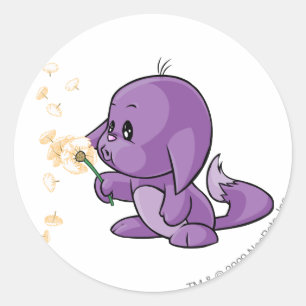Sticker Rond Kacheek Purple