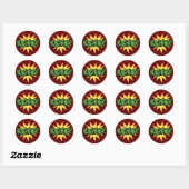 Sticker Rond Kaching ! (Feuille)