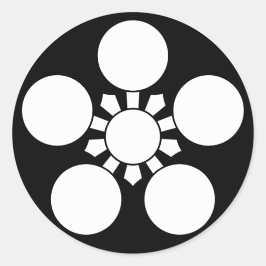 Sticker Rond Kaga ume-bachi 1 (Devant)