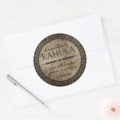 Sticker Rond Kahula fait maison personnalisée (Enveloppe)