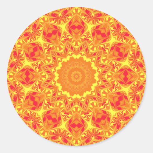 Sticker Rond Kaleidoscope (Devant)