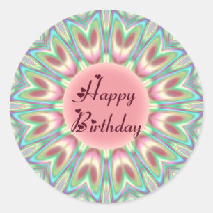 Sticker Rond Kaléidoscope de Tulip