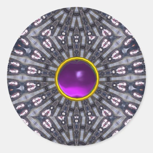 STICKER ROND KALEIDOSCOPE PSYCHÉDÉLIQUE /MÉMOIRES MYSTIQUES (Devant)