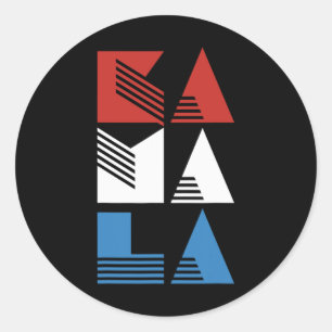 Sticker Rond Kamala 47 Kamala47 Président Usa America 2024 Elec