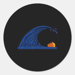 Sticker Rond Kamala Blue Chats Vont Des Chaussures À Haut Talon