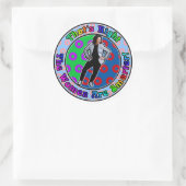 Sticker Rond Kamala est plus intelligente - les femmes sont plu (Sac)