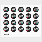 Sticker Rond Kamala Est Une Enfant Gâtée (Feuille)
