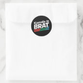 Sticker Rond Kamala Est Une Enfant Gâtée (Sac)