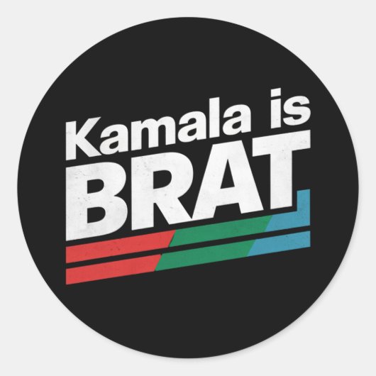 Sticker Rond Kamala est une peste (Devant)