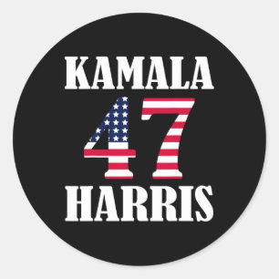 Sticker Rond Kamala Hariss 47 Election 2024