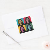 STICKER ROND KAMALA HARRIS (Enveloppe)