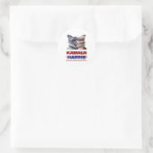 Sticker Rond Kamala Harris. (Sac)