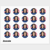 Sticker Rond Kamala Harris 2024 (Feuille)