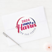 STICKER ROND KAMALA HARRIS 2024 (Enveloppe)