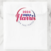 STICKER ROND KAMALA HARRIS 2024 (Sac)