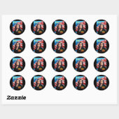 Sticker Rond Kamala Harris 2024 2 (Feuille)