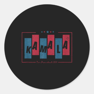 Sticker Rond Kamala Harris 2024 Brisant Le Réservoir De Plafond
