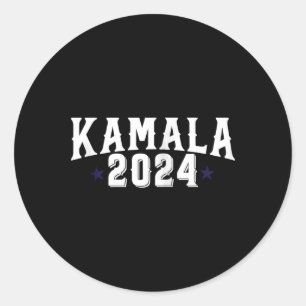Sticker Rond Kamala Harris 2024 Madame la Présidente Election C