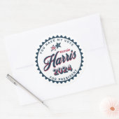 Sticker Rond Kamala Harris 2024 | Vous avez mon vote (Enveloppe)