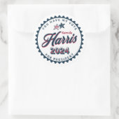 Sticker Rond Kamala Harris 2024 | Vous avez mon vote (Sac)
